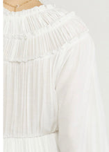 tiered white midi dress